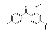 (2,4-dimethoxyphenyl)-(4-methylphenyl)methanone结构式