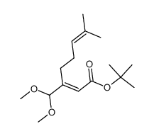 tert-butyl 3-(dimethoxymethyl)-7-methylocta-2,6-dienoate结构式