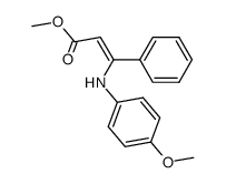 (Z)-methyl 3-(4-methoxyphenylamino)-3-phenylacrylate Structure
