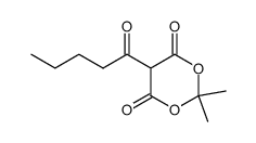 2,2-dimethyl-5-pentanoyl-1,3-dioxane-4,6-dione Structure