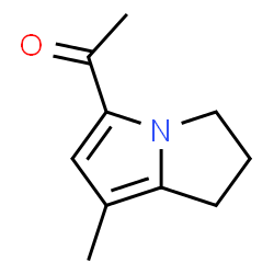 Ethanone, 1-(2,3-dihydro-7-methyl-1H-pyrrolizin-5-yl)- (9CI) Structure