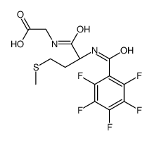 2-[[(2S)-4-methylsulfanyl-2-[(2,3,4,5,6-pentafluorobenzoyl)amino]butanoyl]amino]acetic acid结构式
