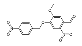 5-methoxy-2-nitro-4-(4-nitro-benzyloxy)-benzaldehyde结构式