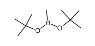 CH3B(O-t-C4H9)2 Structure