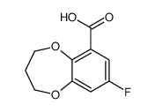 8-fluoro-3,4-dihydro-2H-1,5-benzodioxepine-6-carboxylic acid Structure