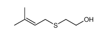 2-[(3-methylbut-2-enyl)thio]ethanol结构式