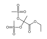 ethyl 2,2-bis(methylsulfonyloxy)propanoate结构式