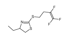 4-ethyl-2-(3,4,4-trifluorobut-3-enylsulfanyl)-4,5-dihydro-1,3-thiazole结构式