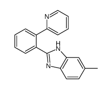 6-methyl-2-(2-pyridin-2-ylphenyl)-1H-benzimidazole Structure