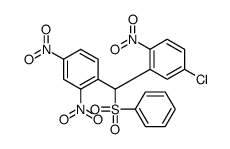 1-[benzenesulfonyl-(5-chloro-2-nitrophenyl)methyl]-2,4-dinitrobenzene结构式