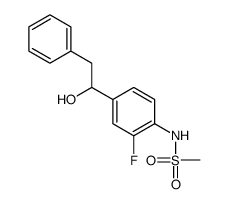 N-[2-fluoro-4-(1-hydroxy-2-phenylethyl)phenyl]methanesulfonamide结构式