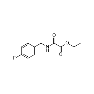 Ethyl2-((4-fluorobenzyl)amino)-2-oxoacetate structure