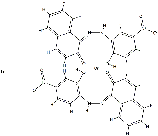 lithium [1-[(2-hydroxy-4-nitrophenyl)azo]-2-naphtholato(2-)][1-[(2-hydroxy-5-nitrophenyl)azo]-2-naphtholato(2-)]chromate(1-) picture