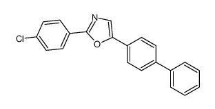 2-(4-chlorophenyl)-5-(4-phenylphenyl)-1,3-oxazole Structure