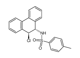 N-((9S*,10S*)-10-chloro-9,10-dihydrophenanthren-9-yl)-4-methylbenzenesulfonamide结构式