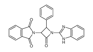 2-[1-(1H-Benzoimidazol-2-yl)-2-oxo-4-phenyl-azetidin-3-yl]-isoindole-1,3-dione Structure