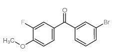 3-BROMO-3'-FLUORO-4'-METHOXYBENZOPHENONE structure