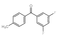 (3,5-difluorophenyl)-(4-methylphenyl)methanone结构式