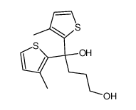1,1-bis(3-methylthiophen-2-yl)butane-1,4-diol Structure