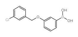 3-(3'-Chlorobenzyloxy)phenylboronic acid structure