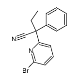 2-(6-bromopyridin-2-yl)-2-phenylbutanenitrile Structure