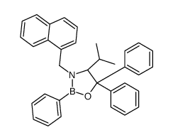 (S)-4-Isopropyl-3-(1-naphthylmethyl)-2,5,5-triphenyl-1,3,2-oxazaborolidine Structure
