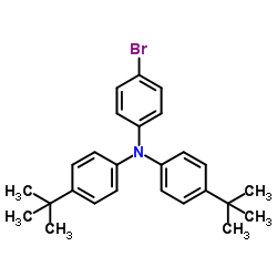 4-bromo-N,N-bis(4-(tert-butyl)phenyl)aniline structure