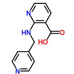 2-((Pyridin-4-ylmethyl)amino)nicotinic acid Structure