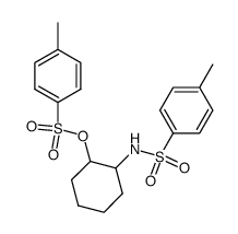 1-N-(4-methylphenylsulfonyl)amino-2-O-(4-methylphenylsulfonyl)oxycyclohexane结构式