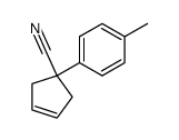 1-P-TOLYLCYCLOPENT-3-ENECARBONITRILE Structure