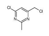 4-chloro-6-(chloromethyl)-2-methylpyrimidine Structure