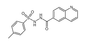 N-(quinoline-6-carbonyl)-N'-(toluene-4-sulfonyl)-hydrazine Structure