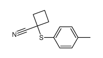 1-cyano-1-(p-tolylthio)cyclobutane Structure