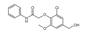Acetamide, 2-[2-chloro-4-(hydroxymethyl)-6-methoxyphenoxy]-N-phenyl结构式