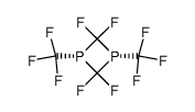 2,2,4,4-Tetrafluoro-1,3-bis-trifluoromethyl-[1,3]diphosphetane Structure