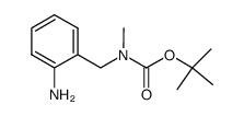 2-氨基苄基(甲基)氨基甲酸叔丁酯结构式