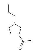 Ethanone, 1-(1-propyl-3-pyrrolidinyl)- (9CI)结构式
