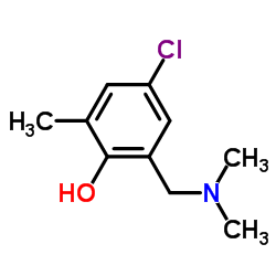 4-CHLORO-2-[(DIMETHYLAMINO)METHYL]-6-METHYLBENZENOL结构式