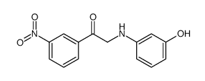 Ethanone, 2-[(3-hydroxyphenyl)amino]-1-(3-nitrophenyl) Structure