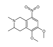 5,6-dimethoxy-2,3-dimethyl-8-nitro-3,4-dihydro-1H-isoquinoline Structure