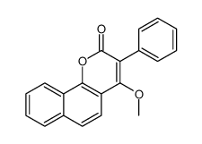 4-methoxy-3-phenylbenzo[h]chromen-2-one Structure