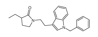 1-[2-(1-benzylindol-3-yl)ethyl]-3-ethylpyrrolidin-2-one结构式