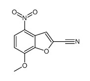 7-methoxy-4-nitro-1-benzofuran-2-carbonitrile Structure