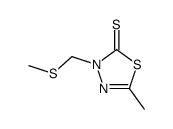 5-methyl-3-(methylsulfanylmethyl)-1,3,4-thiadiazole-2-thione结构式