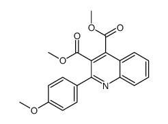 dimethyl 2-(4-methoxyphenyl)quinoline-3,4-dicarboxylate Structure