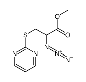 methyl 2-azido-3-pyrimidin-2-ylsulfanylpropanoate结构式