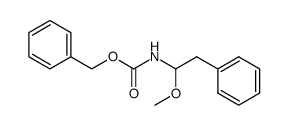 N-(benzyloxycarbonyl)-1-amino-1-methoxy-2-phenyl-ethane Structure