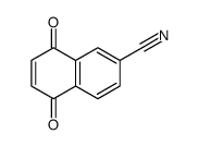 5,8-dioxonaphthalene-2-carbonitrile结构式