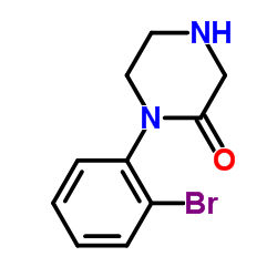 1-(2-溴苯基)-2-哌嗪酮结构式