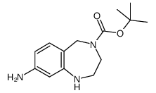 8-Amino-4-Boc-2,3,4,5-tetrahydro-1H-benzo[e][1,4]diazepine Structure